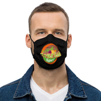 Black logo face mask