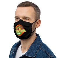 Black logo face mask