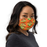 All over logo face mask (Orange)