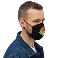 Black logo face mask